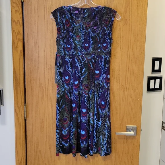 NWT MUSE Purple Artistic Dress - Picture 8 of 9